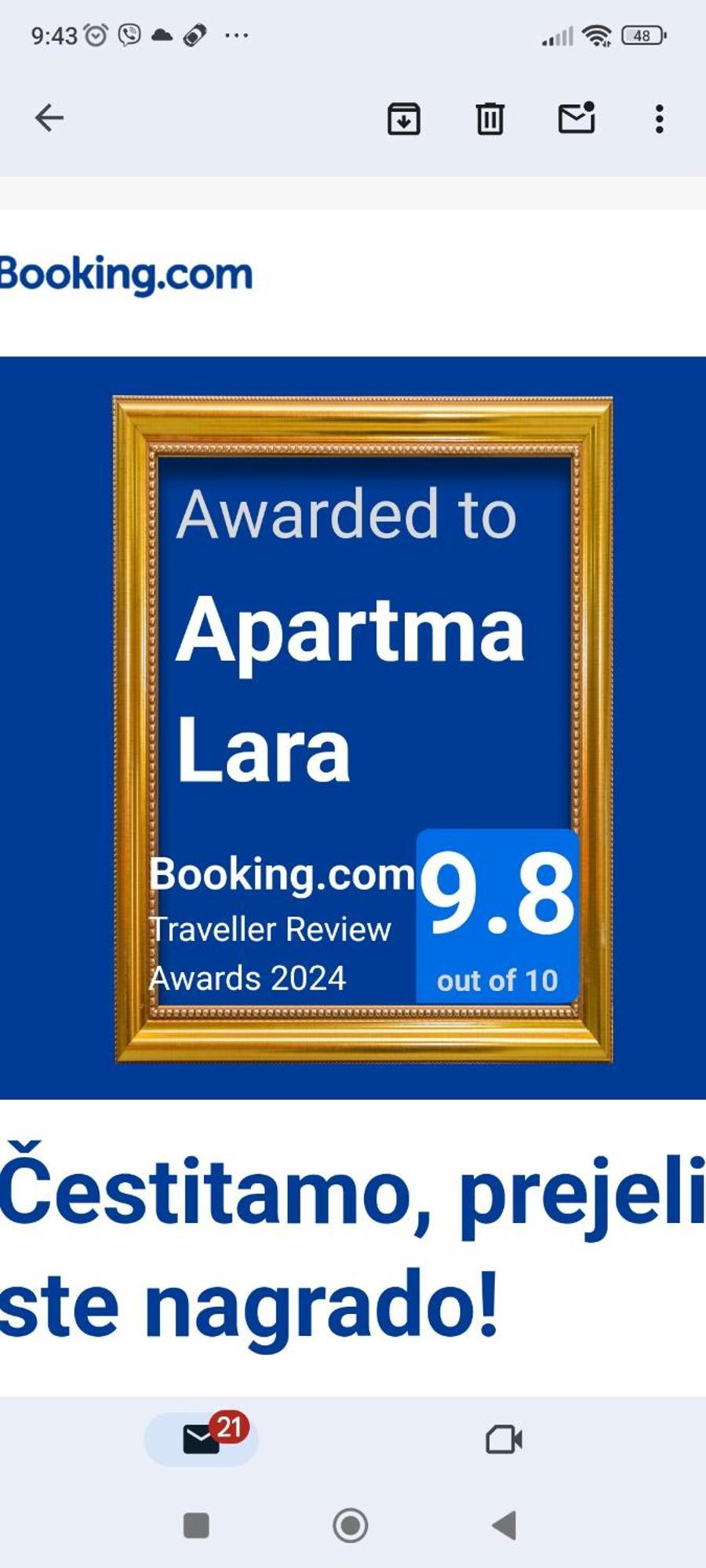 Apartma Lara 布莱德 外观 照片